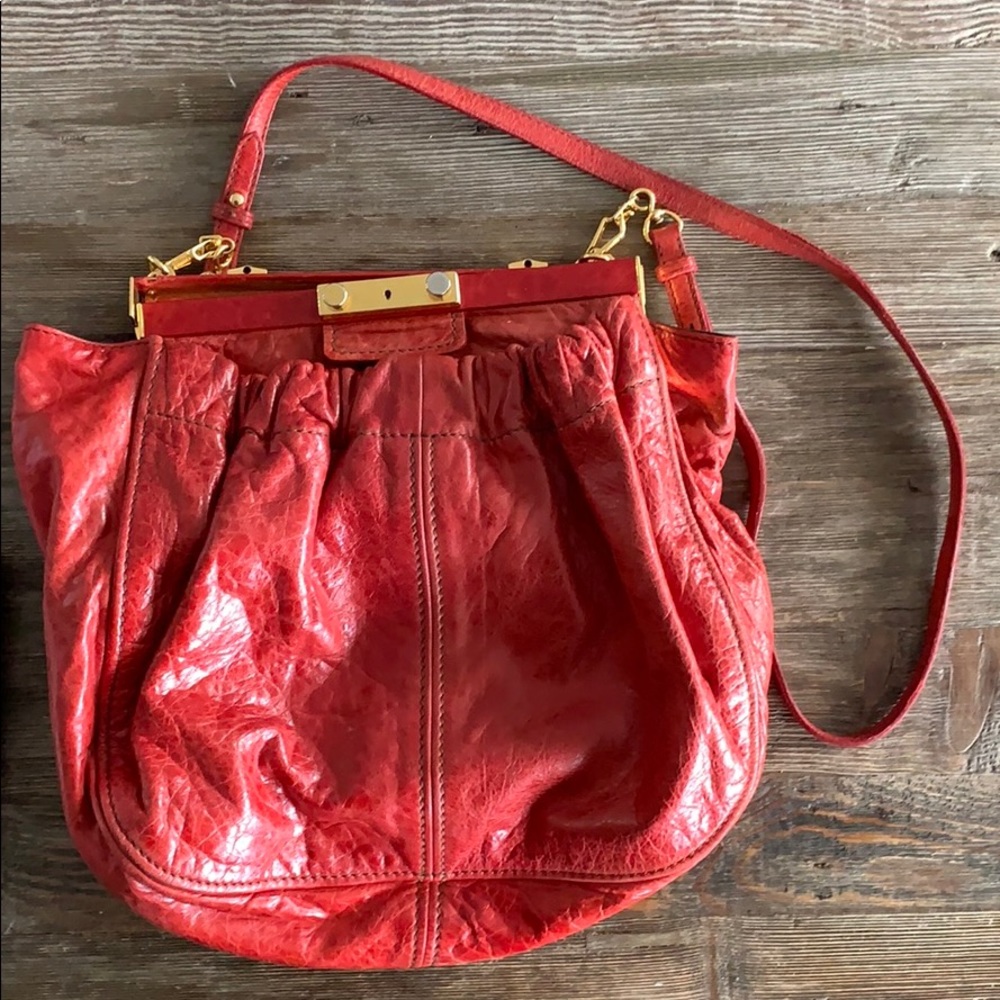 Red Leather Miu Miu Bag - DAMAGED